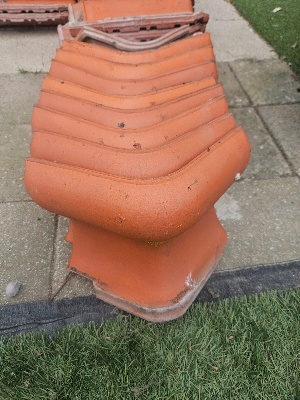 Gebruikte dakpannen van klei - Oranje/Rood, Doe-het-zelf en Verbouw, Dakpannen en Dakbedekking, Gebruikt, Steen of Klei, Ophalen of Verzenden