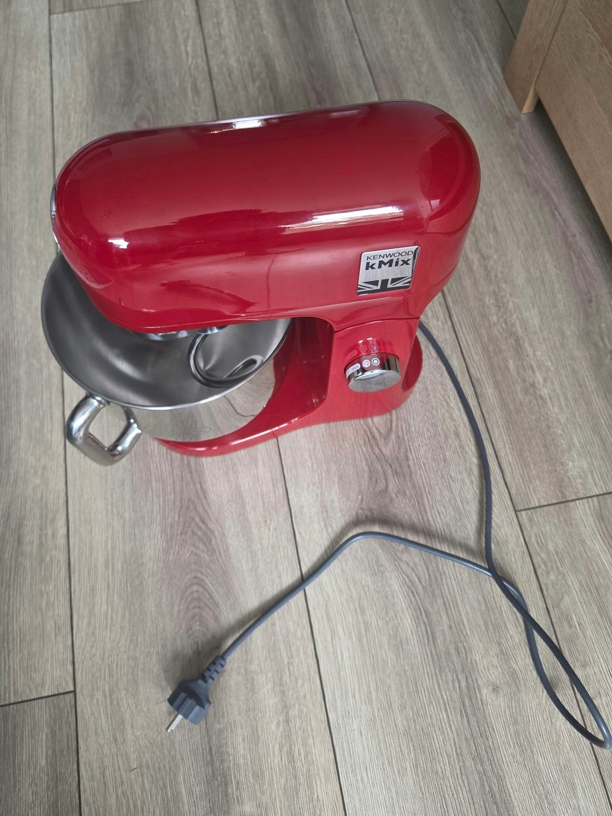 Kenwood kMix Kkenmachine-een  keer gebruikt-Rood1000W,5L, 4 liter of meer, Ophalen, Nieuw, 3 snelheden of meer