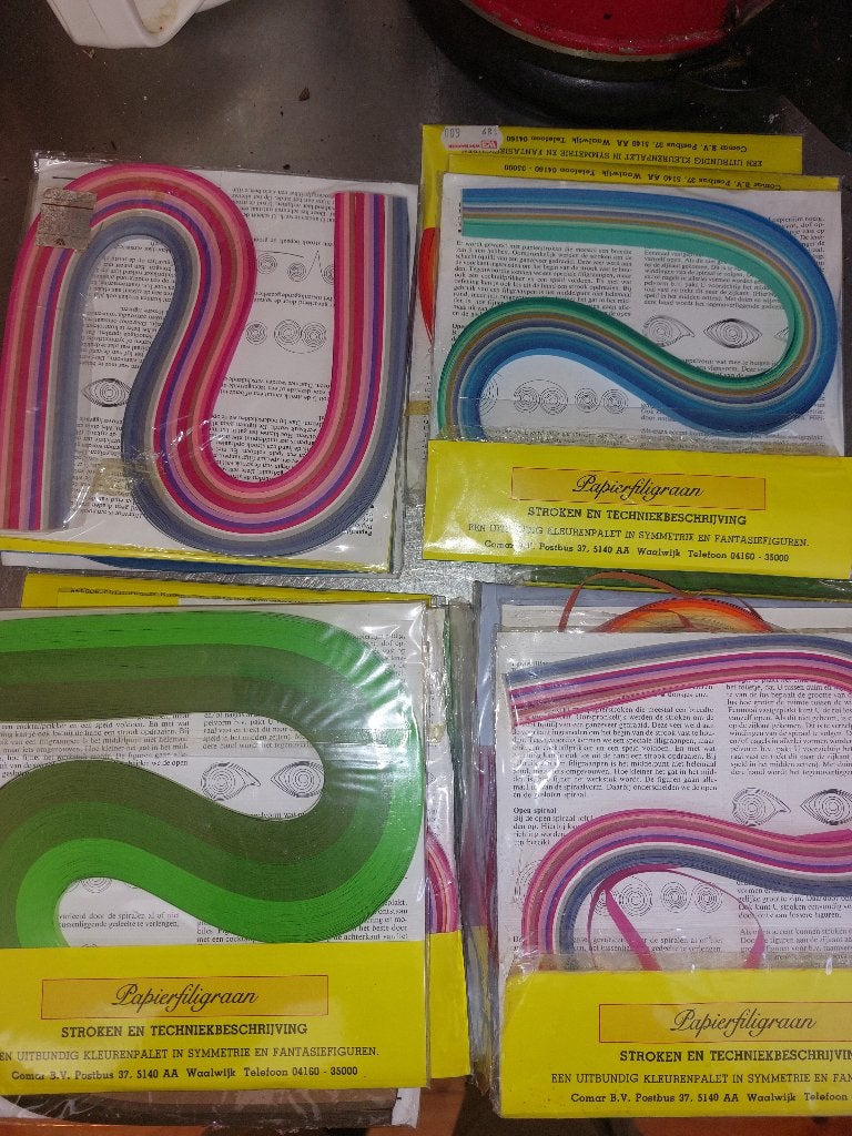papierfiligraan 20 zakjes, quilling, papierstroken, Ophalen of Verzenden, Nieuw, Knutselmateriaal