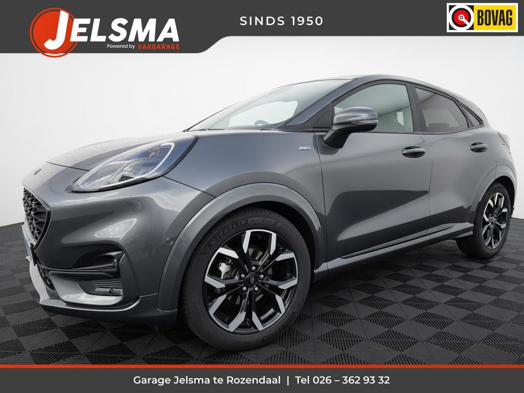 Ford Puma 1.0 EB 125pk Hybrid ST-Line X, Winter-pack | Camer, Euro 6, Origineel Nederlands, Handgeschakeld, Grijs