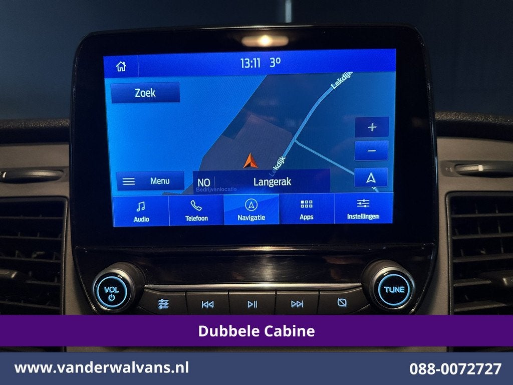 Ford Transit Custom 2.0 TDCI 131pk L2H1 Dubbele Cabine Euro6, Auto's, Voorwielaandrijving, 4 cilinders, 2087 kg, 2800 kg