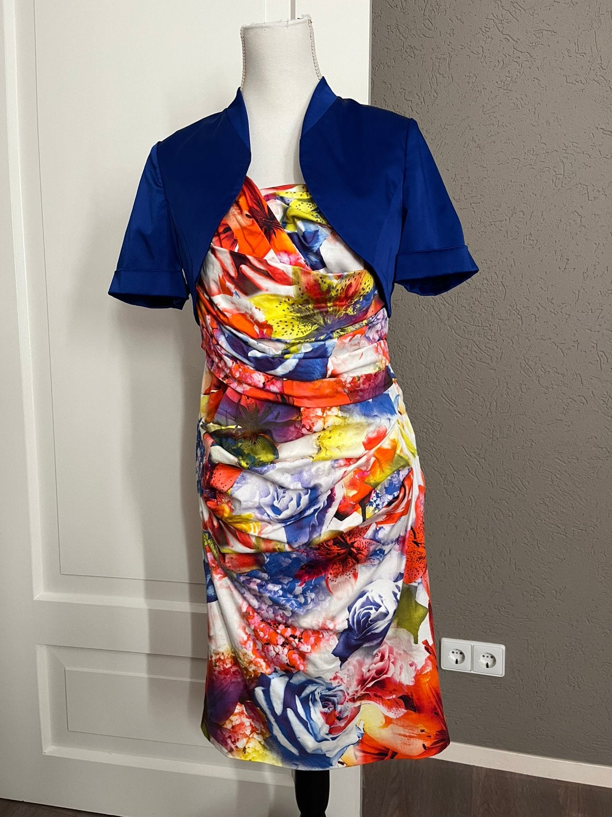 Feestjurk Vera Mont 38, Kleding | Dames, Maat 38/40 (M), Galajurk, Blauw, Ophalen of Verzenden