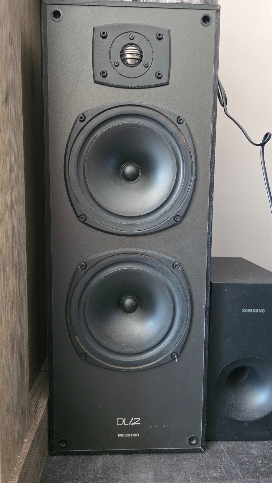 Celestion DL12 Series Two Vloerstaande Luidsprekers, Vloerstaande luidspreker, Gebruikt, Ophalen of Verzenden, 150 watt of meer