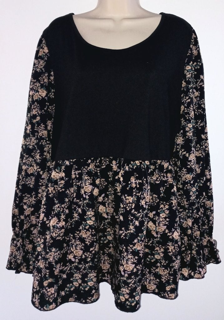 Shein Curve tuniek maat 4XL (46/48), Ophalen of Verzenden, Zo goed als nieuw, Zwart, Blouse of Tuniek
