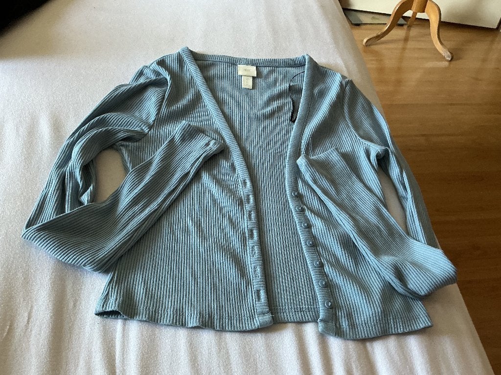 Lichtblauw vestje van H&M. Maat XS, H&M, Blauw, Ophalen of Verzenden, Zo goed als nieuw