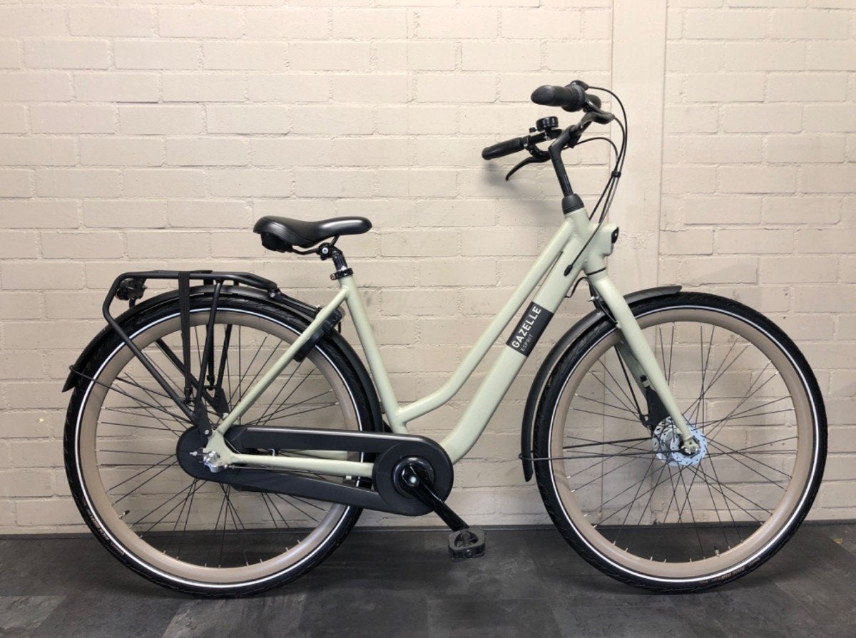Gazelle Esprit T3 nagenoeg nieuw Dames Pistache green mat, Ophalen, Gebruikt, -, 47 tot 50 cm