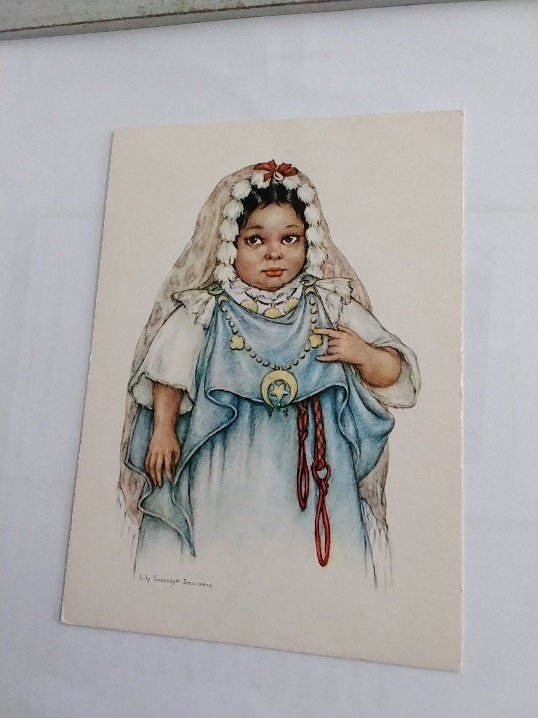 Oude ansichtkaart 'Meisje Sahara' - Lily Eversdijk  Smulders, Ophalen of Verzenden, Voor 1920, Gelopen