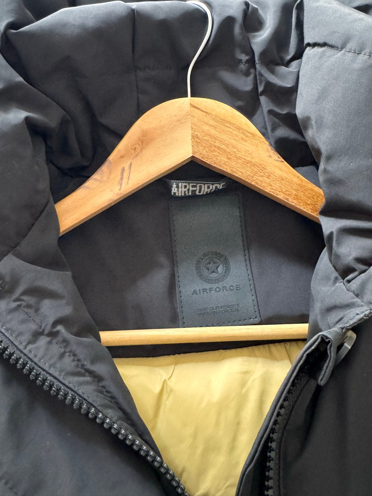 Zo goed als nieuwe Airforce winterjas, maat XL, Ophalen of Verzenden, Zo goed als nieuw, Maat 46/48 (XL) of groter, Zwart