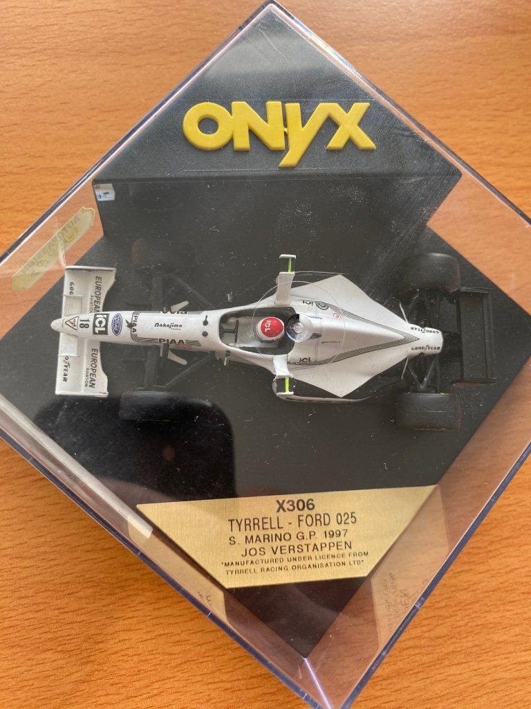 ONYX Jos Verstappen Tyrrel Ford 025 San Marino G.P. 1997, Ophalen of Verzenden, Nieuw, Auto, MiniChamps