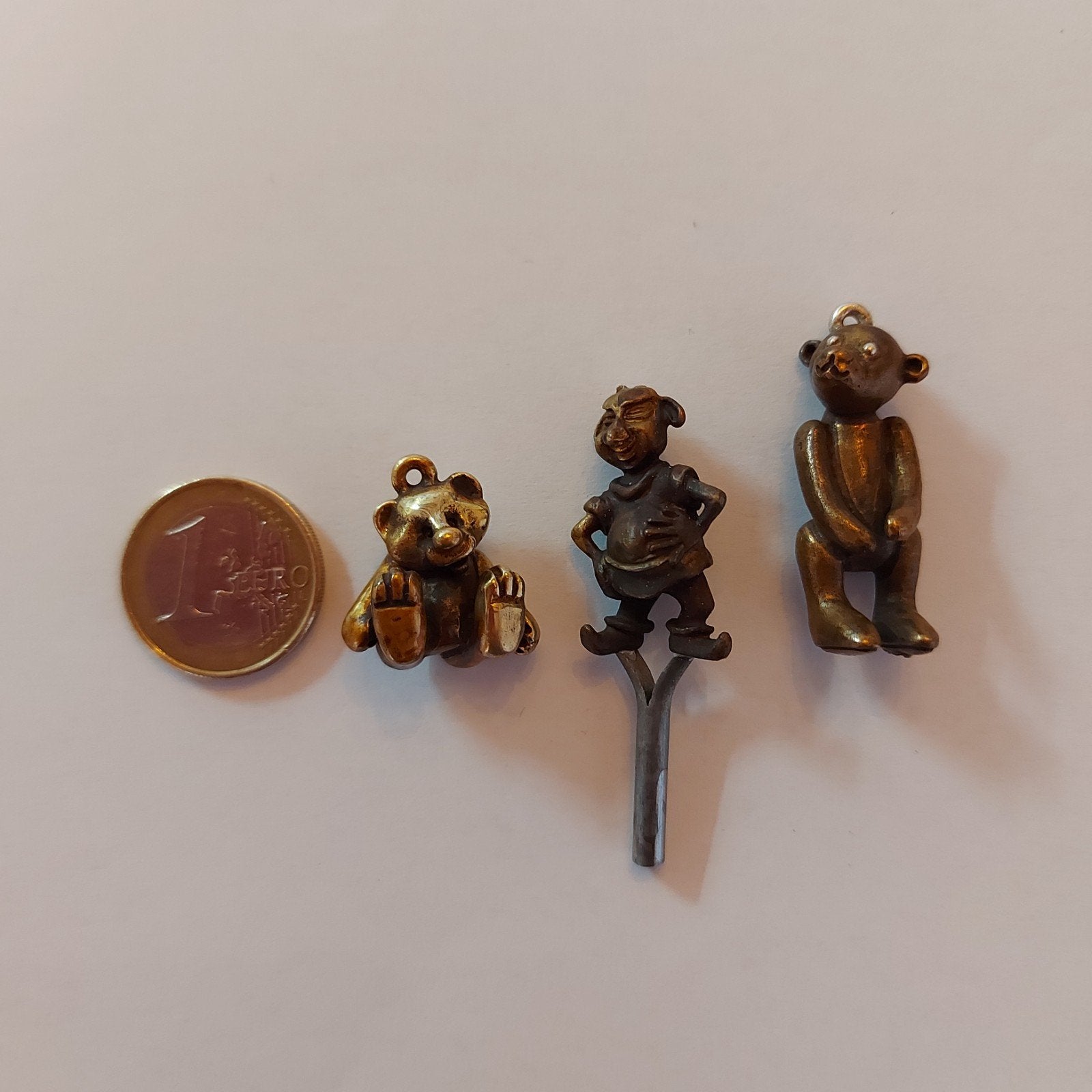 Vintage bronzen beeldjes: 2 beren, 1 kabouter, Ophalen of Verzenden, Nieuw