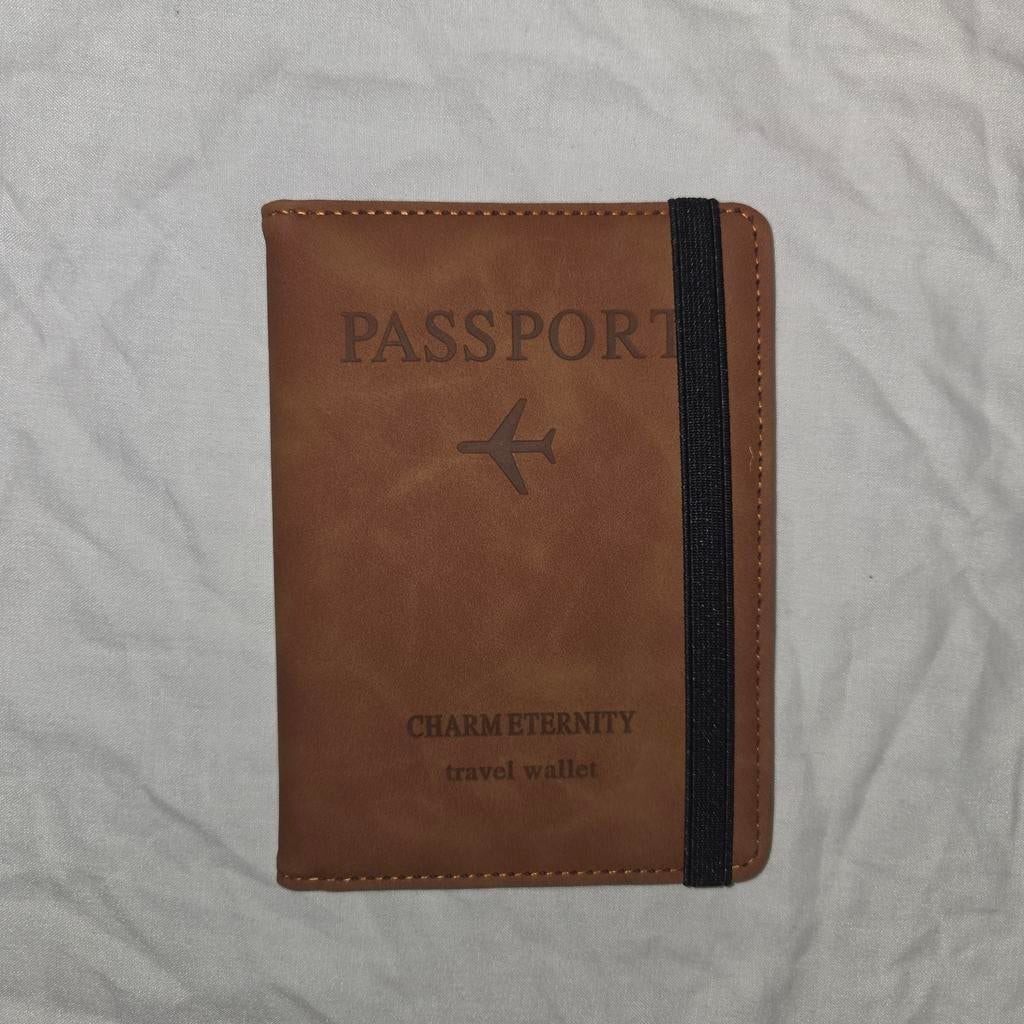 Bruine Paspoorthoes - Travel Wallet, Ophalen of Verzenden, Zo goed als nieuw, Bruin, Overige merken