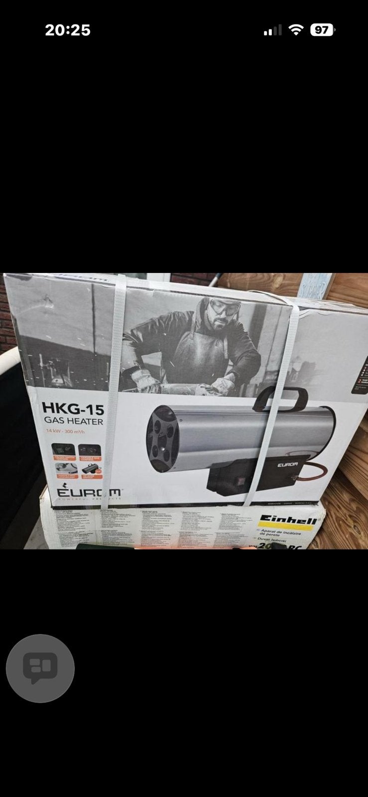 Gas heater hkg15, Ophalen, Nieuw