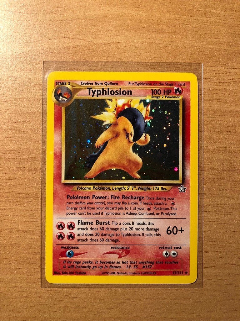 Typhlosion Holo - Neo Genesis, Ophalen of Verzenden, Nieuw, Losse kaart