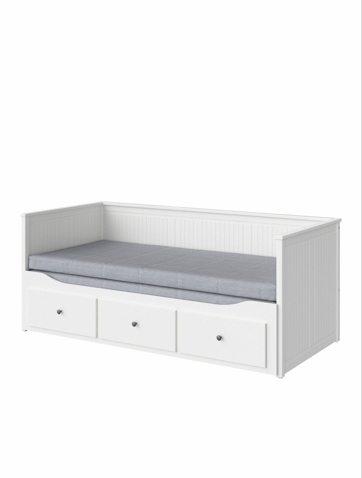 IKEA Hemnes Dagbed met 3 lades - Wit, Ophalen, Wit, Tweepersoons, 80 cm