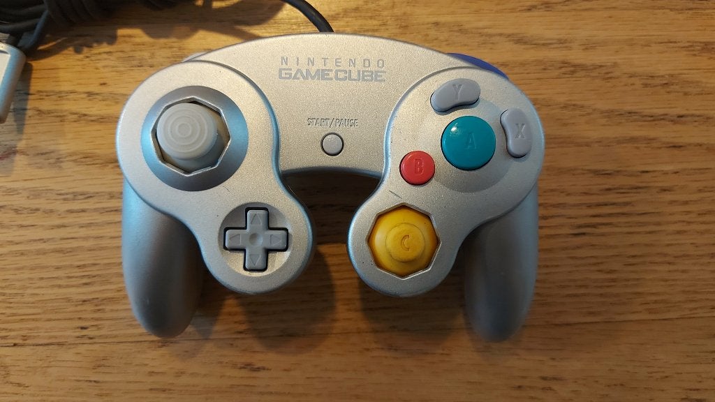 Controller Zilver gamecube, Avontuur en Actie, Verzenden, Zo goed als nieuw, 3 spelers of meer