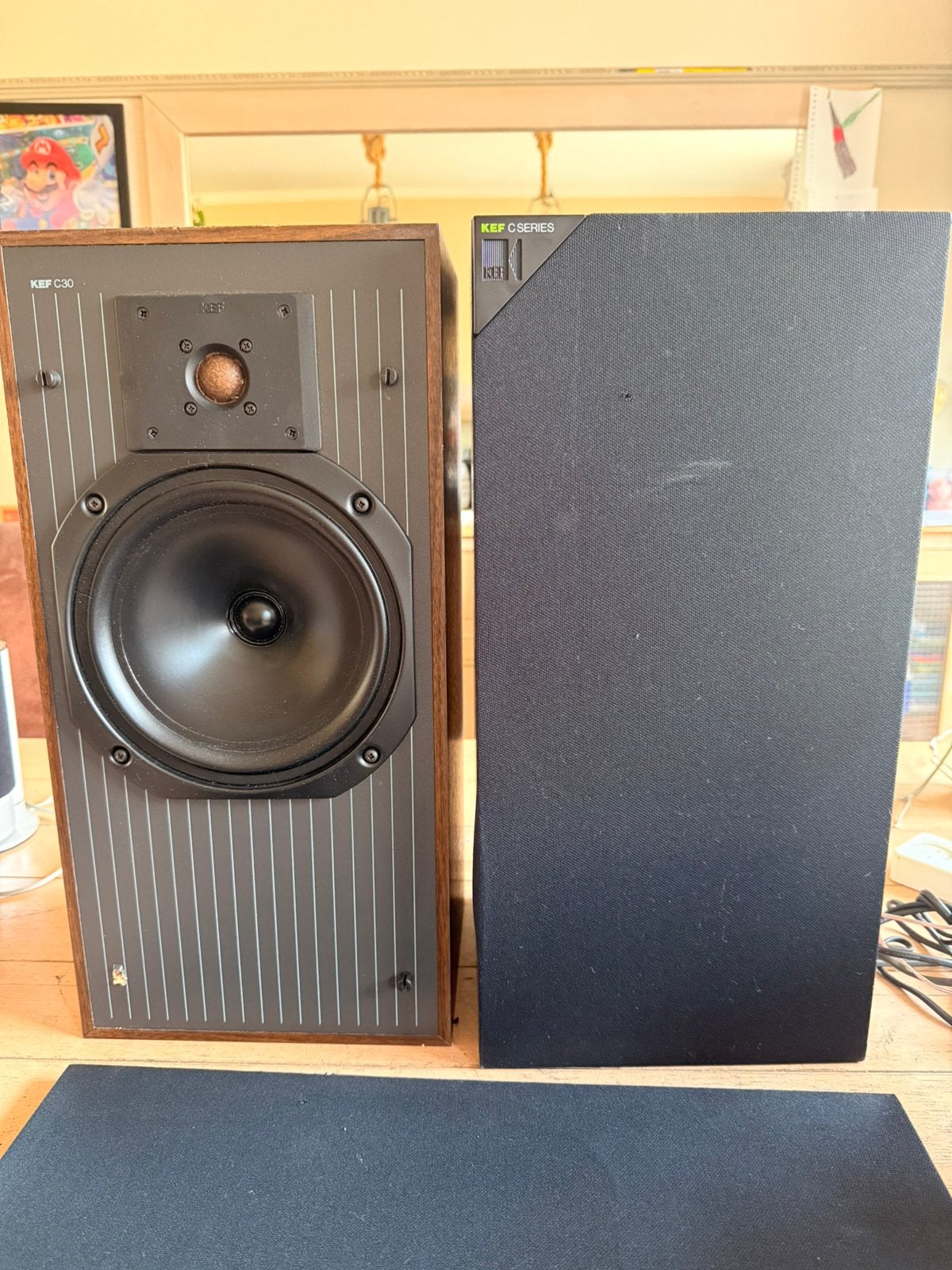 Kef c30 luidsprekers zie foto’s, Ophalen, Stereo speakers, Gebruikt, 60 tot 120 watt