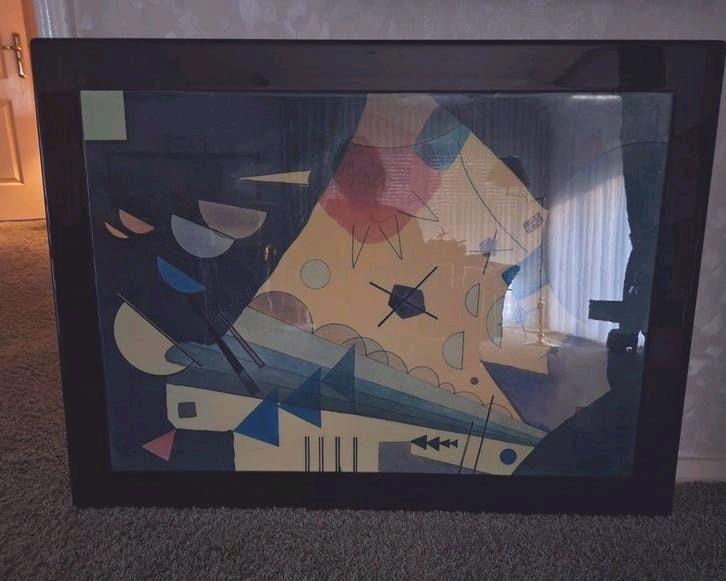 wassliy kandinsky schitterend schilderij Abstract 77x105, Ophalen of Verzenden