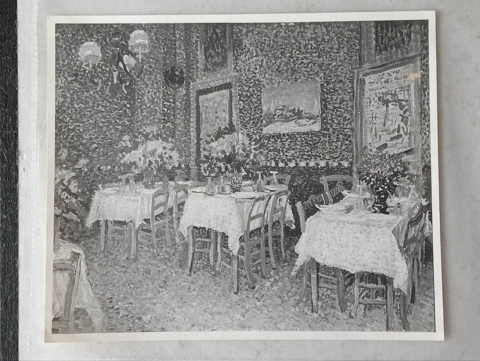 Museum persfoto jaren '60-'70 - Interieur restaurant, Verzamelen, 1960 tot 1980, Gebruikt, Foto, Ophalen of Verzenden