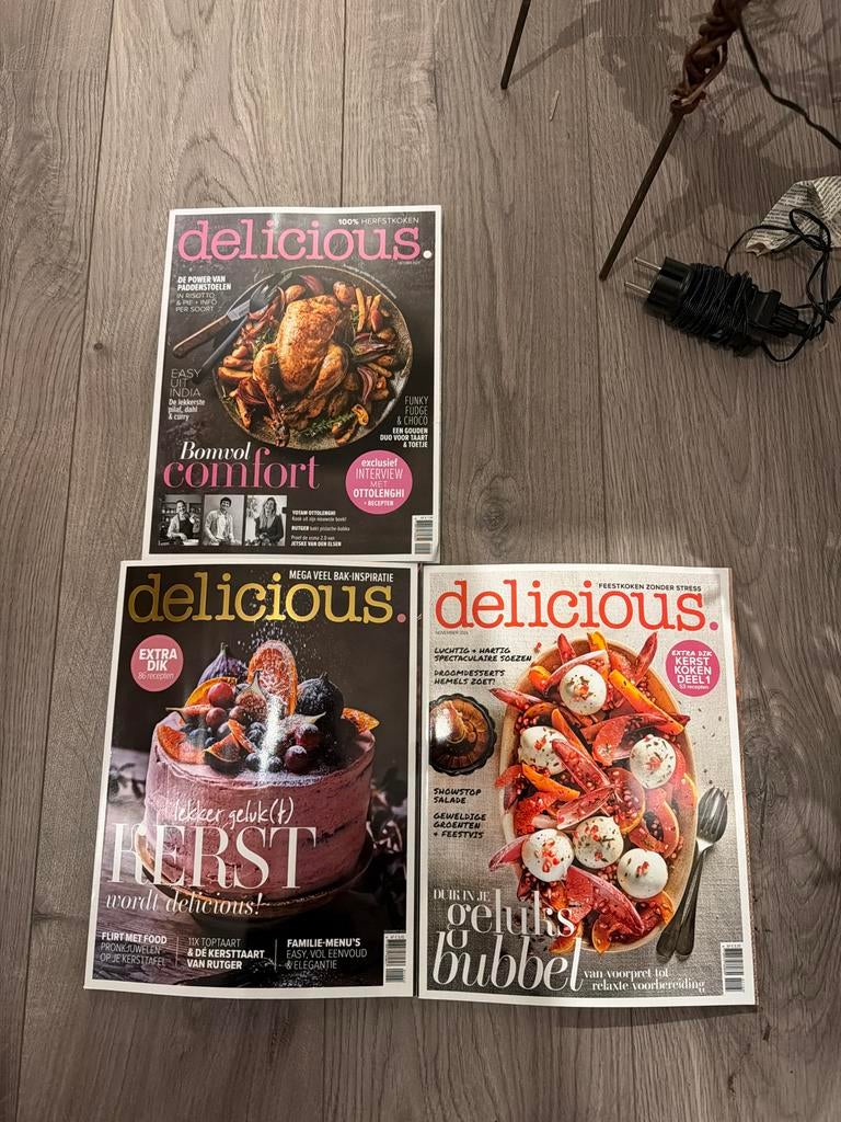 Delicious magazines uit 2024 - 3 stuks, Ophalen of Verzenden, Zo goed als nieuw, Overige typen