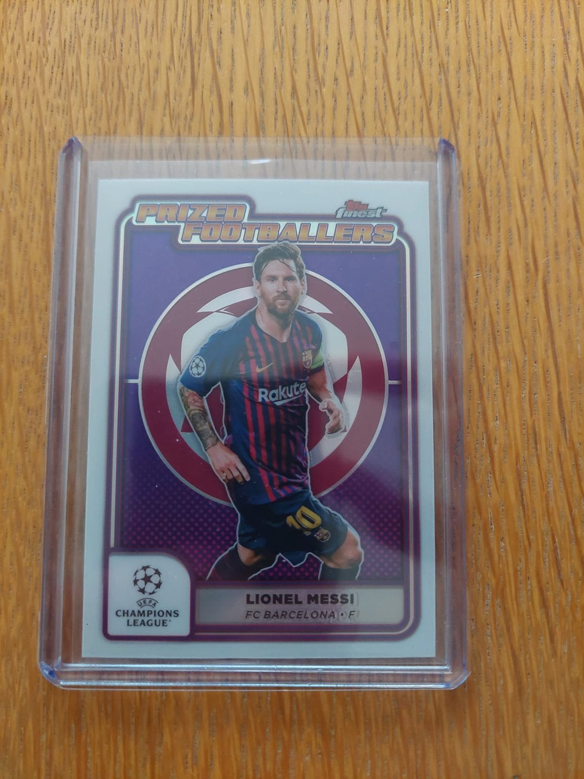 Lionel Messi Topps Refractor Argentinie 2025 FC Barcelona, Ophalen of Verzenden, Zo goed als nieuw, Plaatje