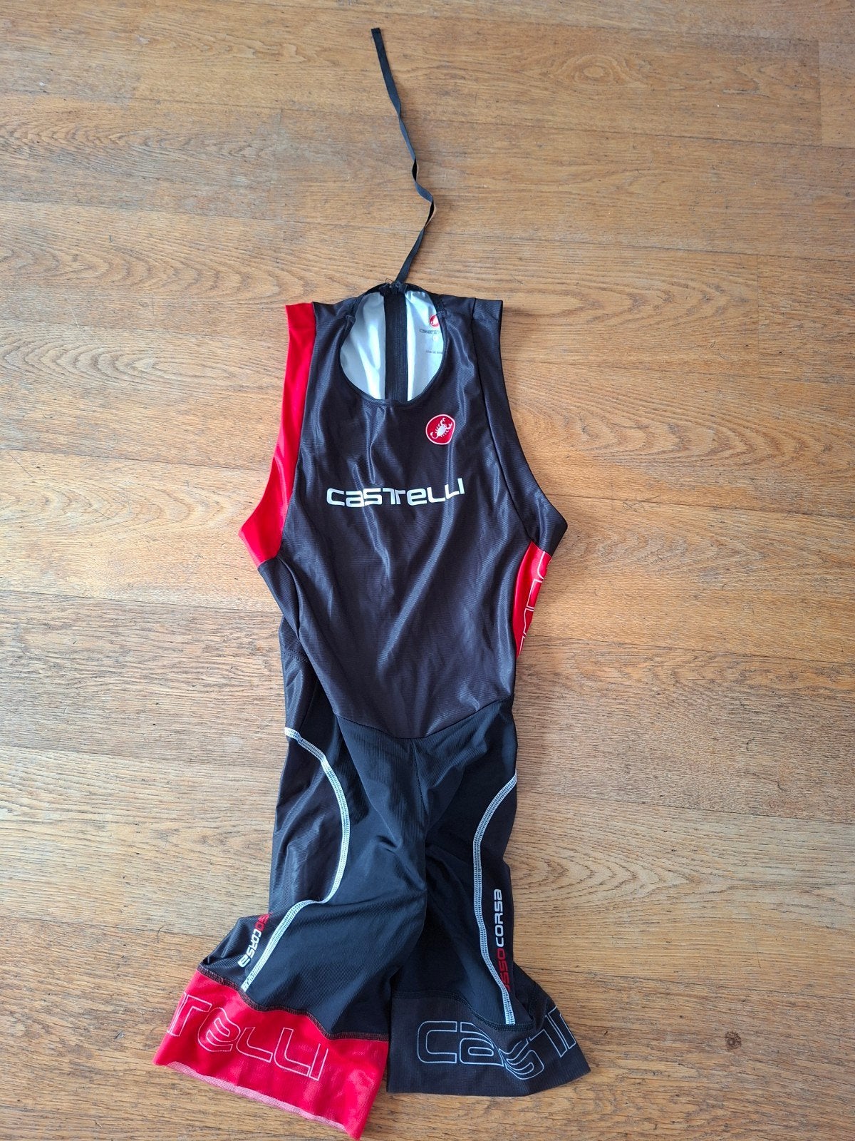 Castelli Rosso Corsa Trisuit L, Ophalen of Verzenden, Zo goed als nieuw, Bovenkleding