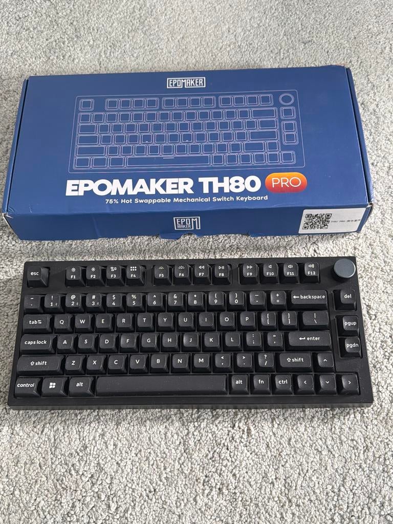 Epomaker TH80 Pro Mechanisch Toetsenbord - Hot Swappable, Gaming toetsenbord, Ophalen of Verzenden, Zo goed als nieuw, Draadloos