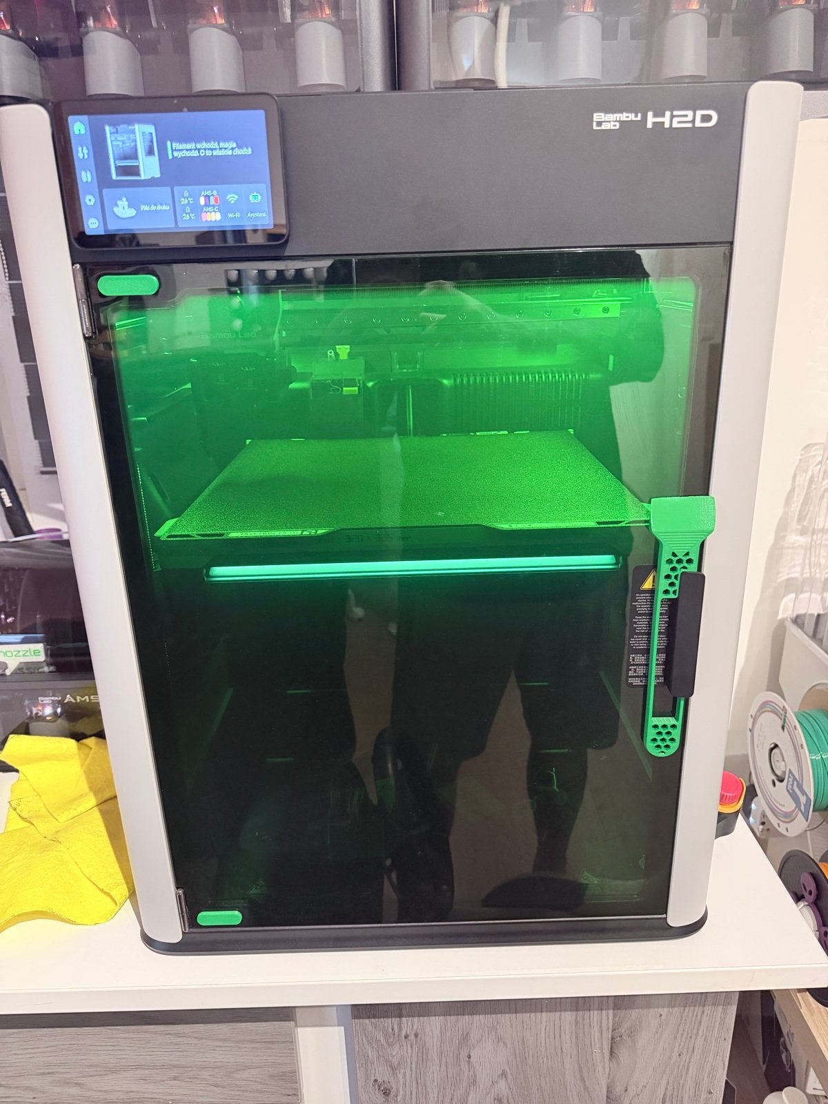 Bambu Lab H2D 3D-printer met 10W laser en AMS2 Pro, Computers en Software, 3D Printers, Ophalen, Gebruikt, Ingebouwde Wi-Fi, Filament