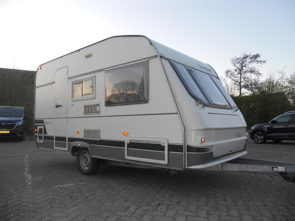 Chateua 390 bj 98 4 pers met V/T en luifel nu €4250,-, Koelkast, Bedrijf, Dwarsbed, 500 - 750 kg
