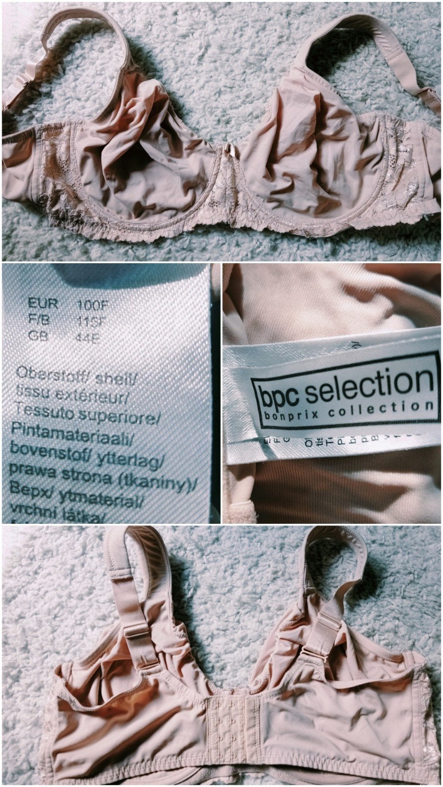Bonprix BH - Maat 100F - Beige, BPC Selection, Ophalen of Verzenden, Beige, BH