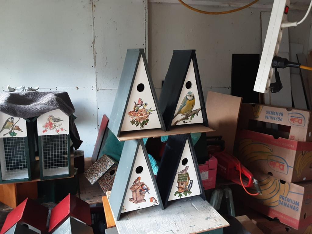 Handgemaakte vogelhuisjes met unieke decoratie, Ophalen of Verzenden, Nieuw