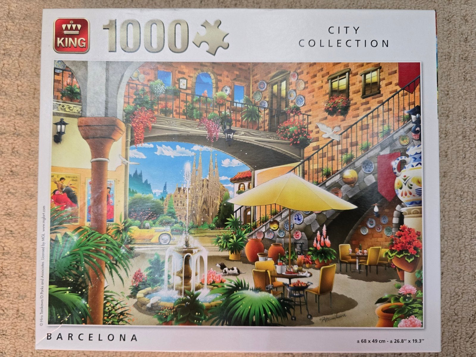 King City Collection legpuzzel 1000 stukjes, Hobby en Vrije tijd, Ophalen of Verzenden, 500 t/m 1500 stukjes, Zo goed als nieuw