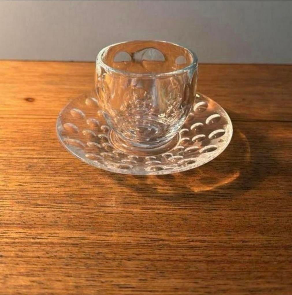Vintage espresso Guccini kop en schotel.108, Ophalen of Verzenden, Overige stijlen, Kop(pen) en/of Schotel(s), Glas