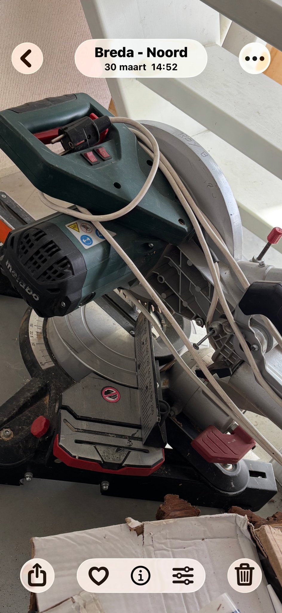 Metabo Afkortzaag - Krachtig en Nauwkeurig, Doe-het-zelf en Verbouw, Gereedschap | Zaagmachines, Ophalen, Gebruikt, 70 mm of meer