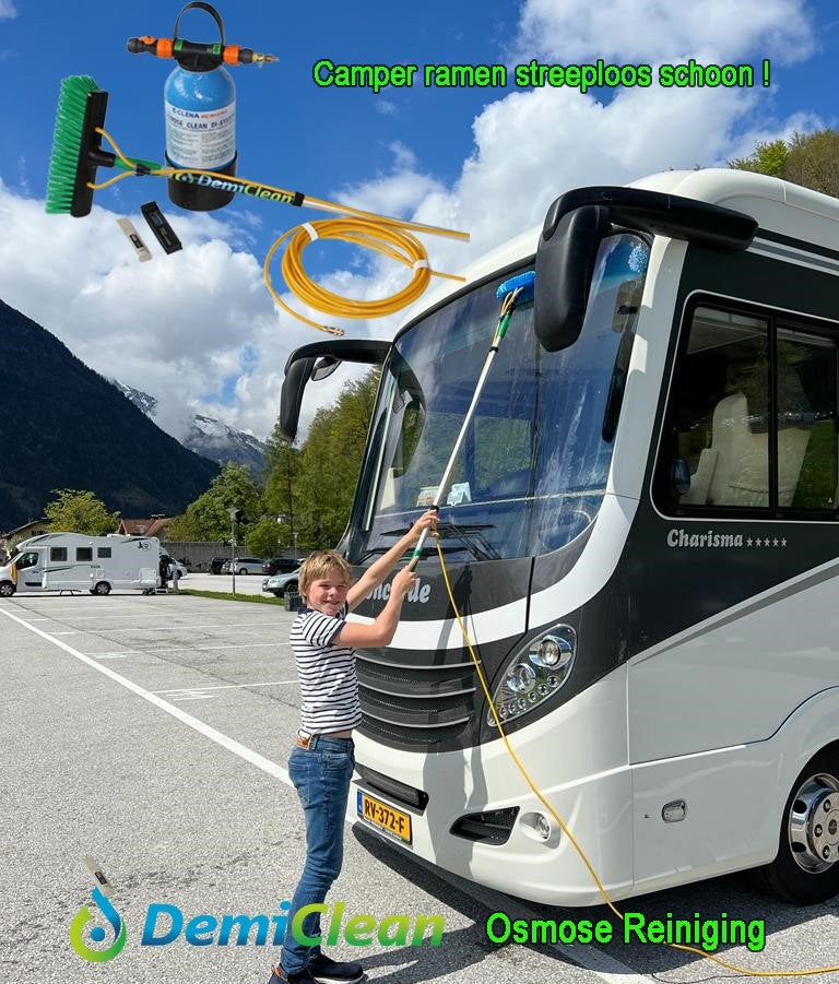 DemiClean - camper ramen streeploos reinigen met osmosewater, Ophalen, Nieuw, Elektrisch, Demiclean