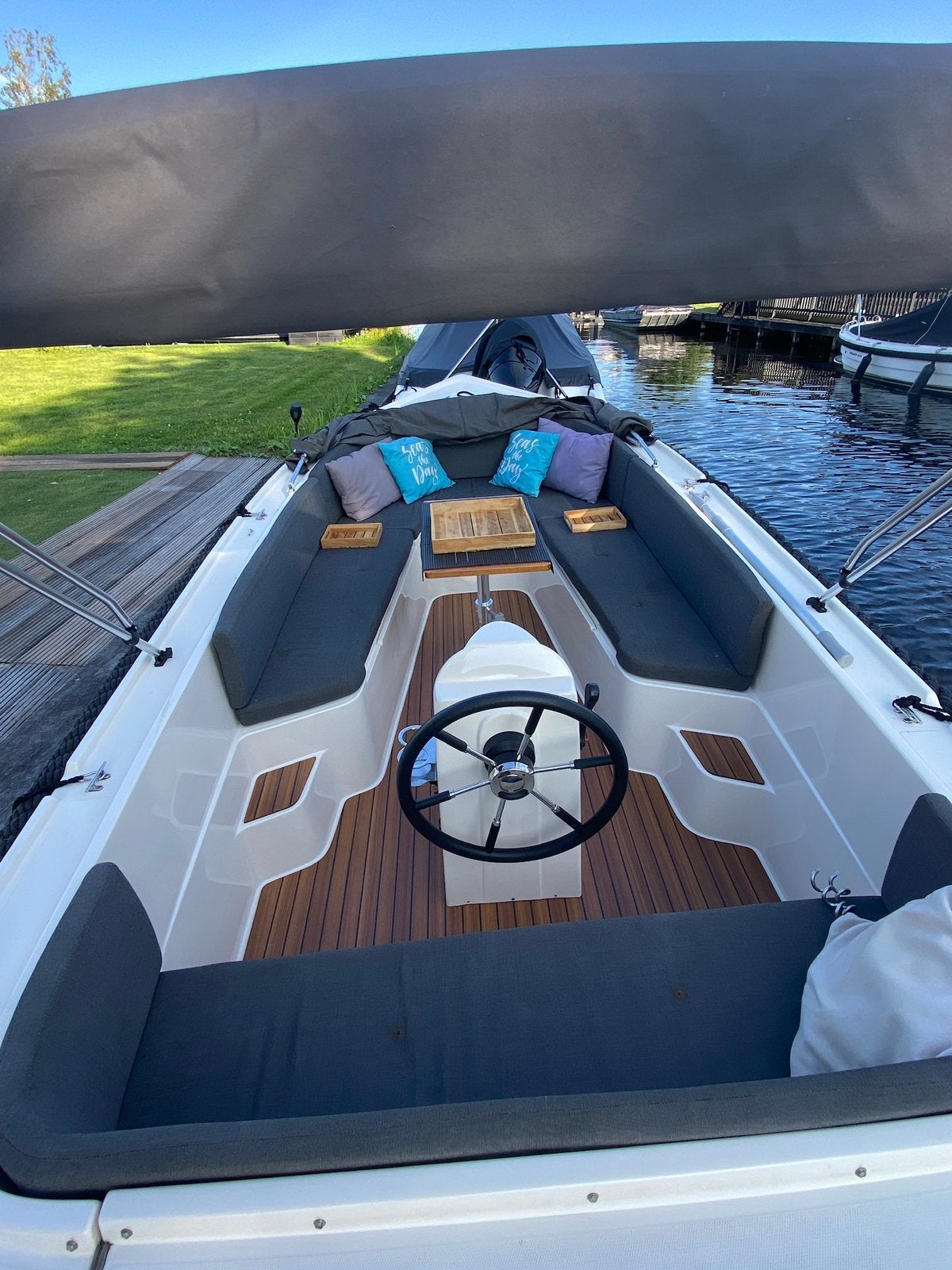 Boot sloep HUREN 6 persoons VINKEVEENSE PLASSEN, Ophalen, 80 cm, 2 m, Rondzit