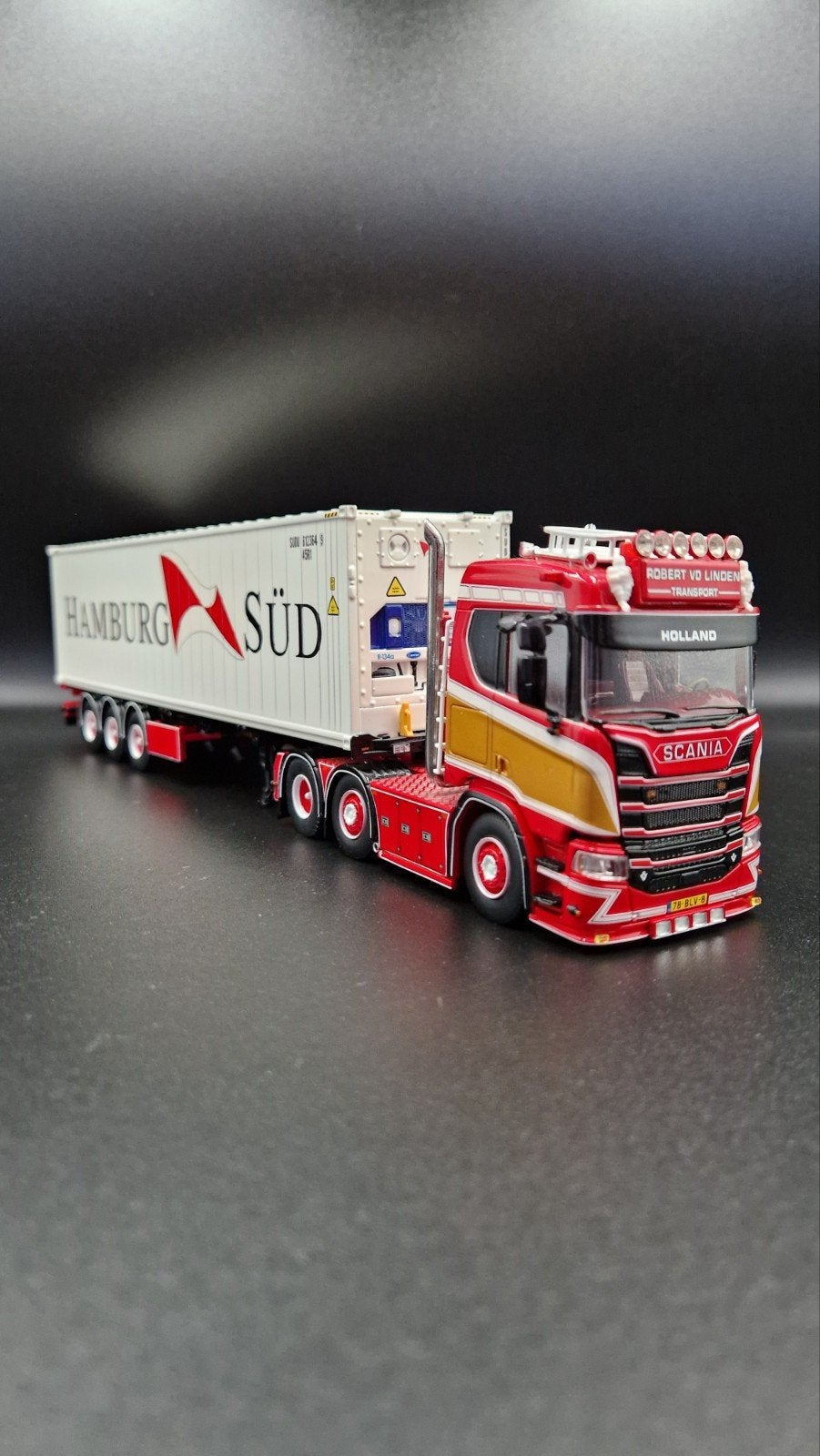 Tekno | Robert van der Linden - Scania, Hobby en Vrije tijd, Ophalen of Verzenden, Zo goed als nieuw, Bus of Vrachtwagen, Tekno