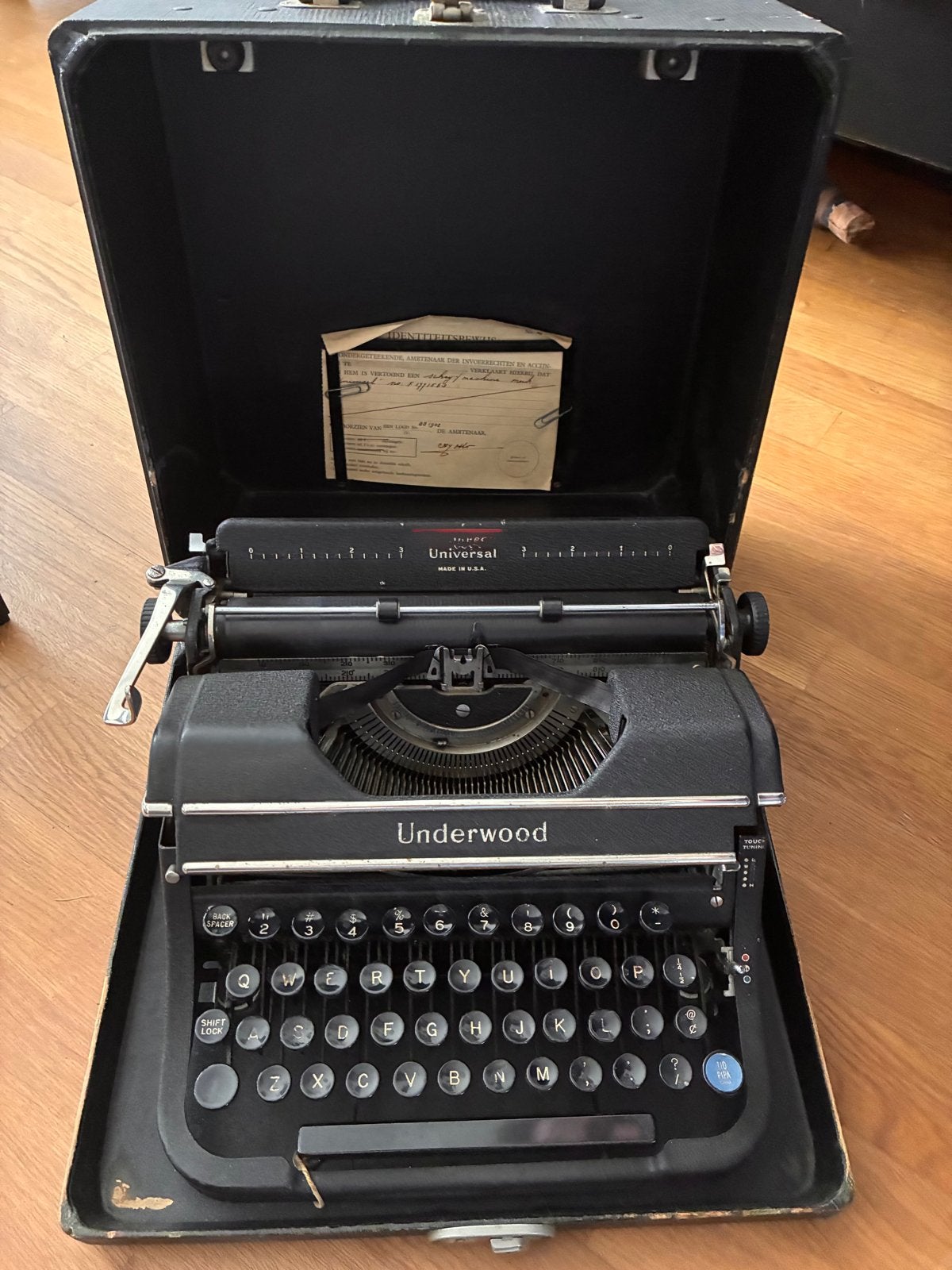 Vintage Underwood typemachine ( jaren 20-30), Diversen, Typemachines, Ophalen, Gebruikt