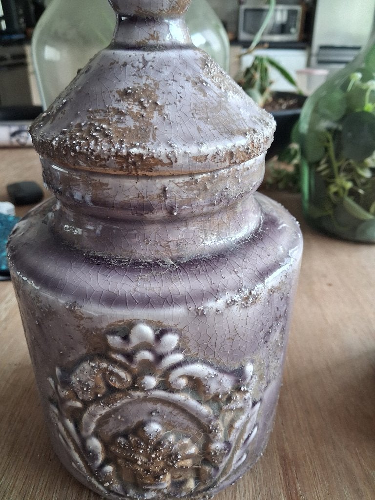 Decoratie pot, Ophalen, 31 cm, Steen/keramiek, 13 cm