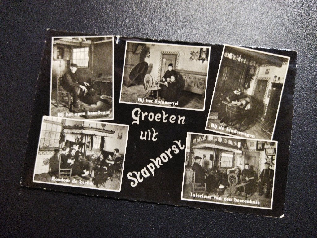 Ansichtkaart groeten uit Staphorst, Ophalen of Verzenden, 1940 tot 1960, Gelopen, Overijssel