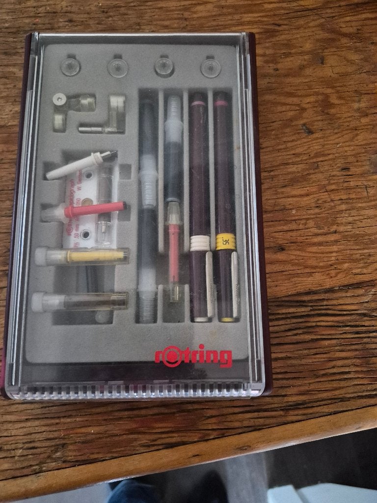 Rotring set, Ophalen, Potlood of Stift