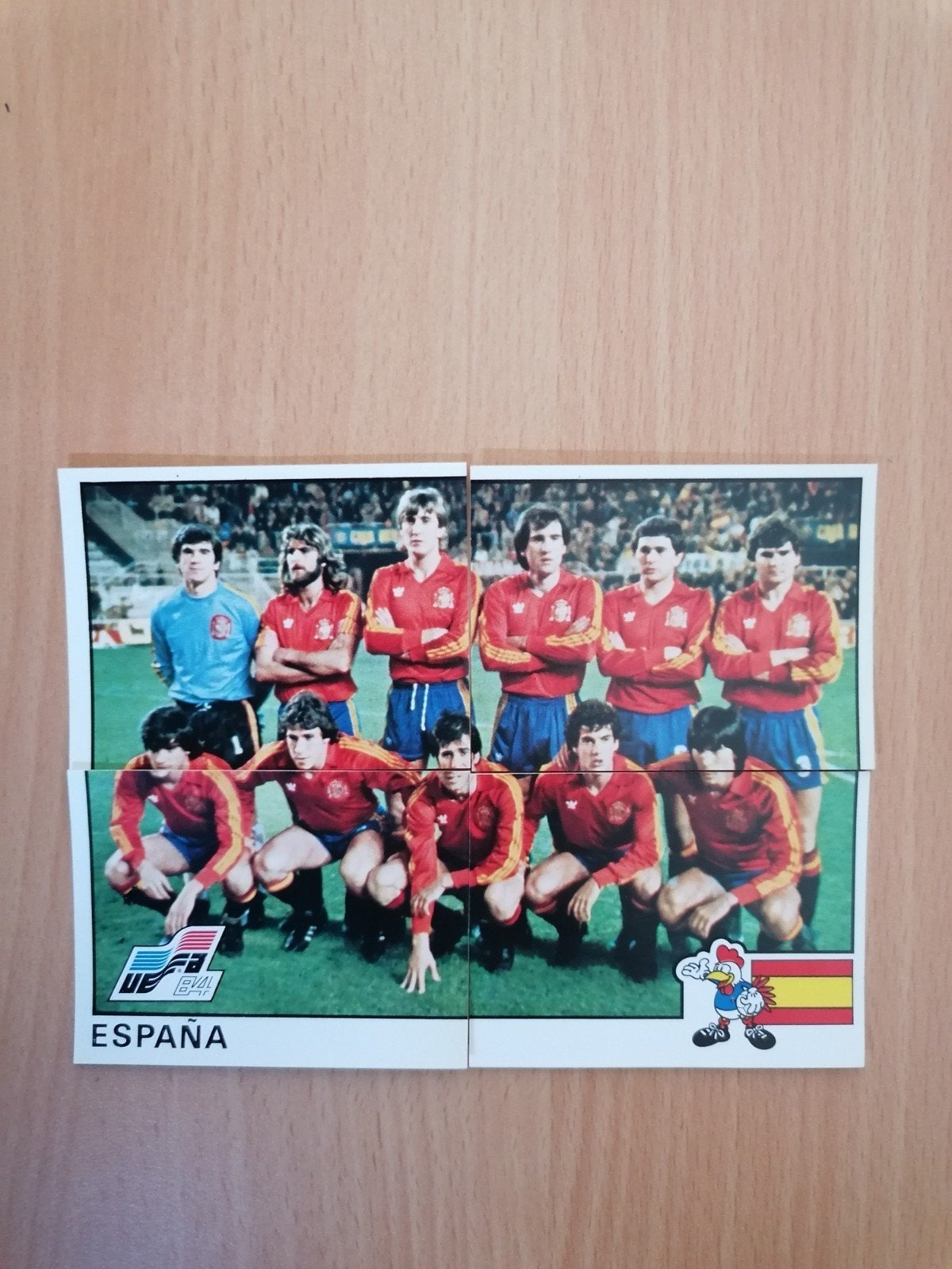 Panini Euro 84 Spanje elftal compleet., Ophalen of Verzenden, Zo goed als nieuw, Plaatje