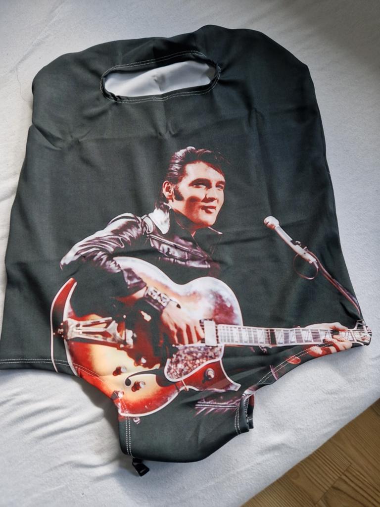 Unieke Elvis Kofferhoes - Handbagage 50x35x22 cm, Sieraden, Tassen en Uiterlijk, Tassen | Reistassen en Weekendtassen, Nieuw, Groen