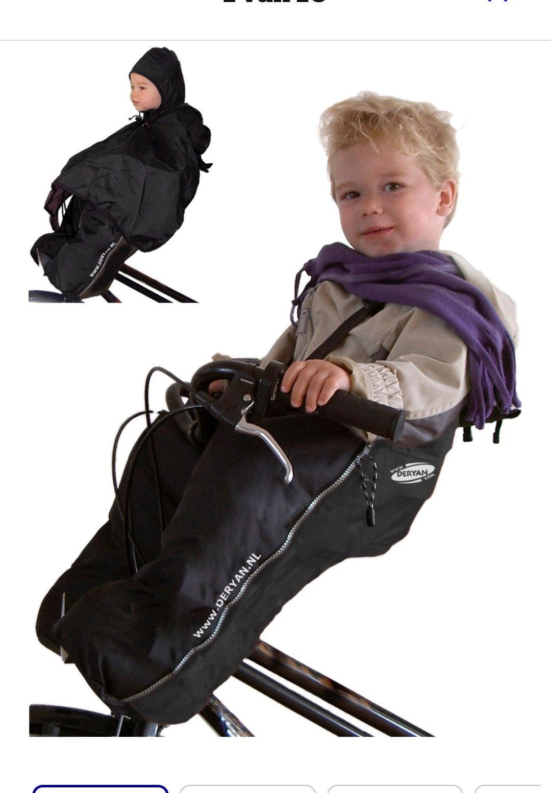 Deryan regenhoes kind voor op de fiets, Ophalen of Verzenden, Zo goed als nieuw, Overige maten, Bovenkleding