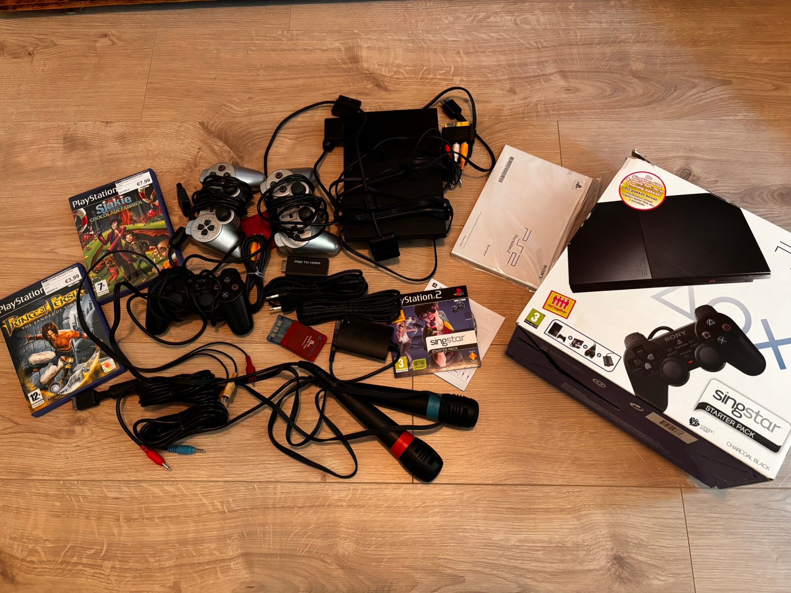 Playstation 2 + singstar, Computers en Software, Overige Computers en Software, Ophalen, Gebruikt