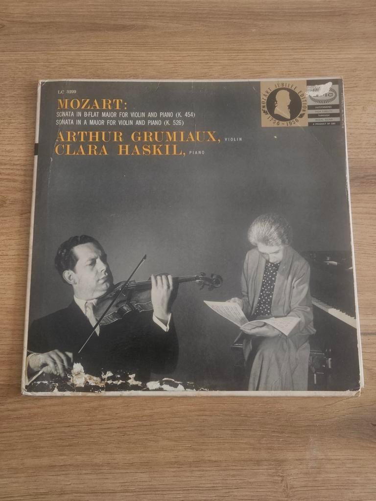 Mozart: Vioolsonates Arthur Grumiaux & Clara Haskil, Ophalen of Verzenden, Kamermuziek, Gebruikt, 12 inch