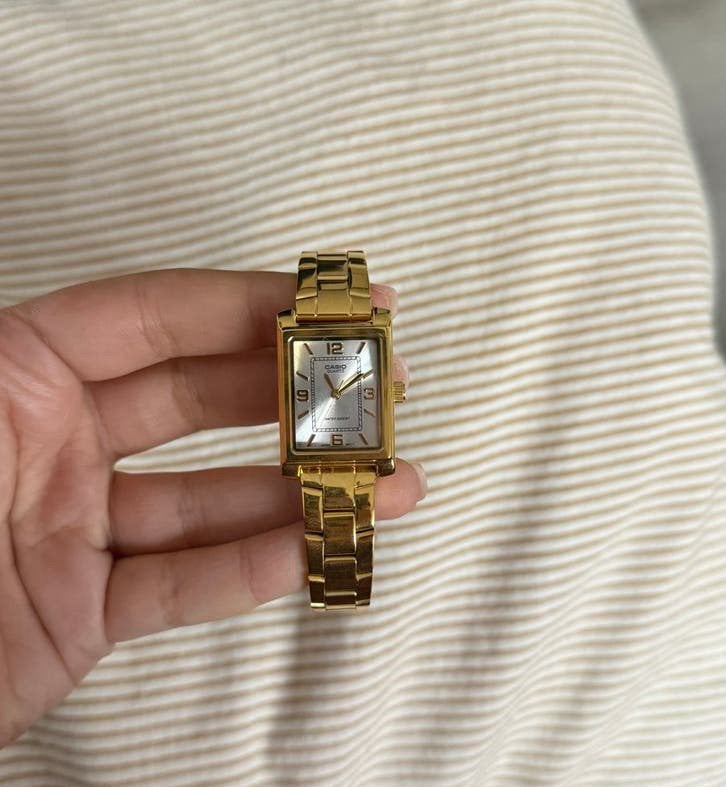 Gouden Casio dameshorloge, Overige merken, Polshorloge, Ophalen of Verzenden, Zo goed als nieuw