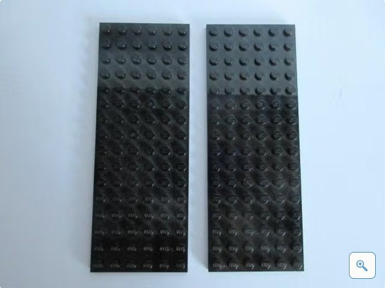 nr. 6900, 2 zwarte platen 6x16., Ophalen of Verzenden, Zo goed als nieuw, Complete set, Lego