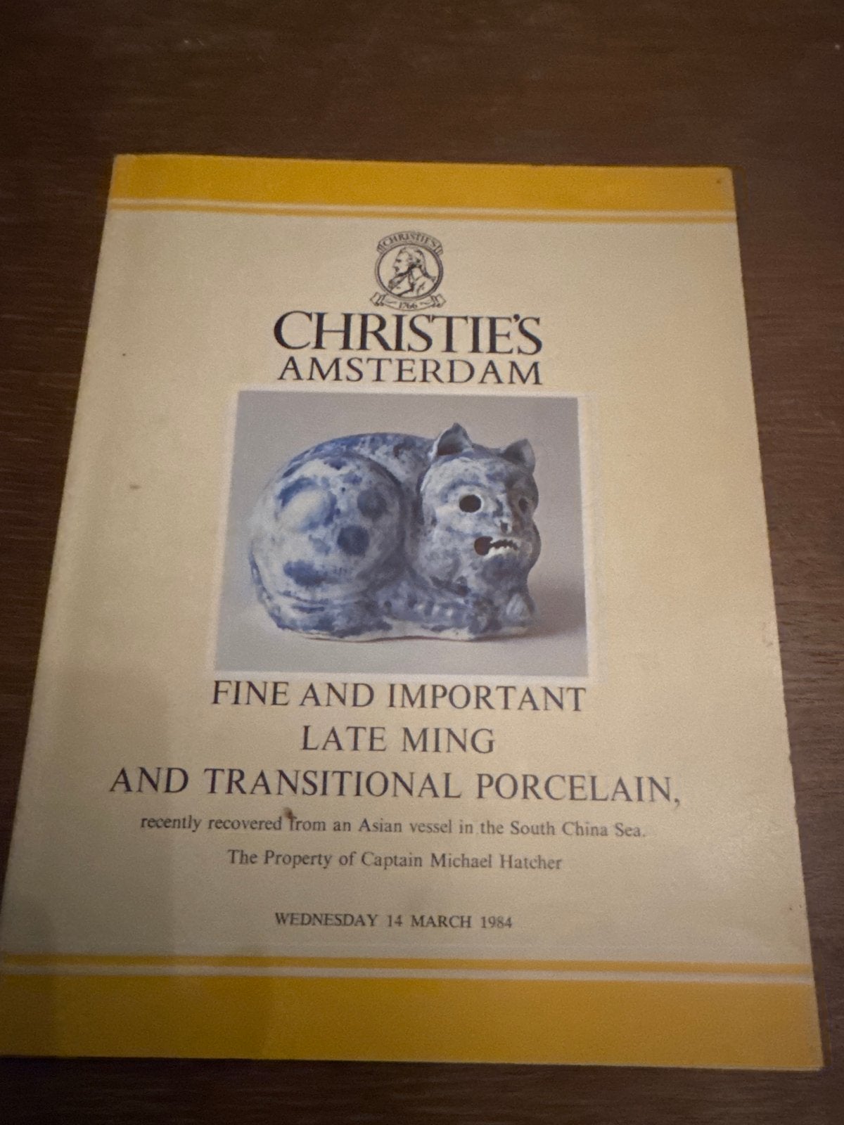 Christie's Amsterdam Veilingcatalogus 1984 - Ming Porselein, Ophalen of Verzenden