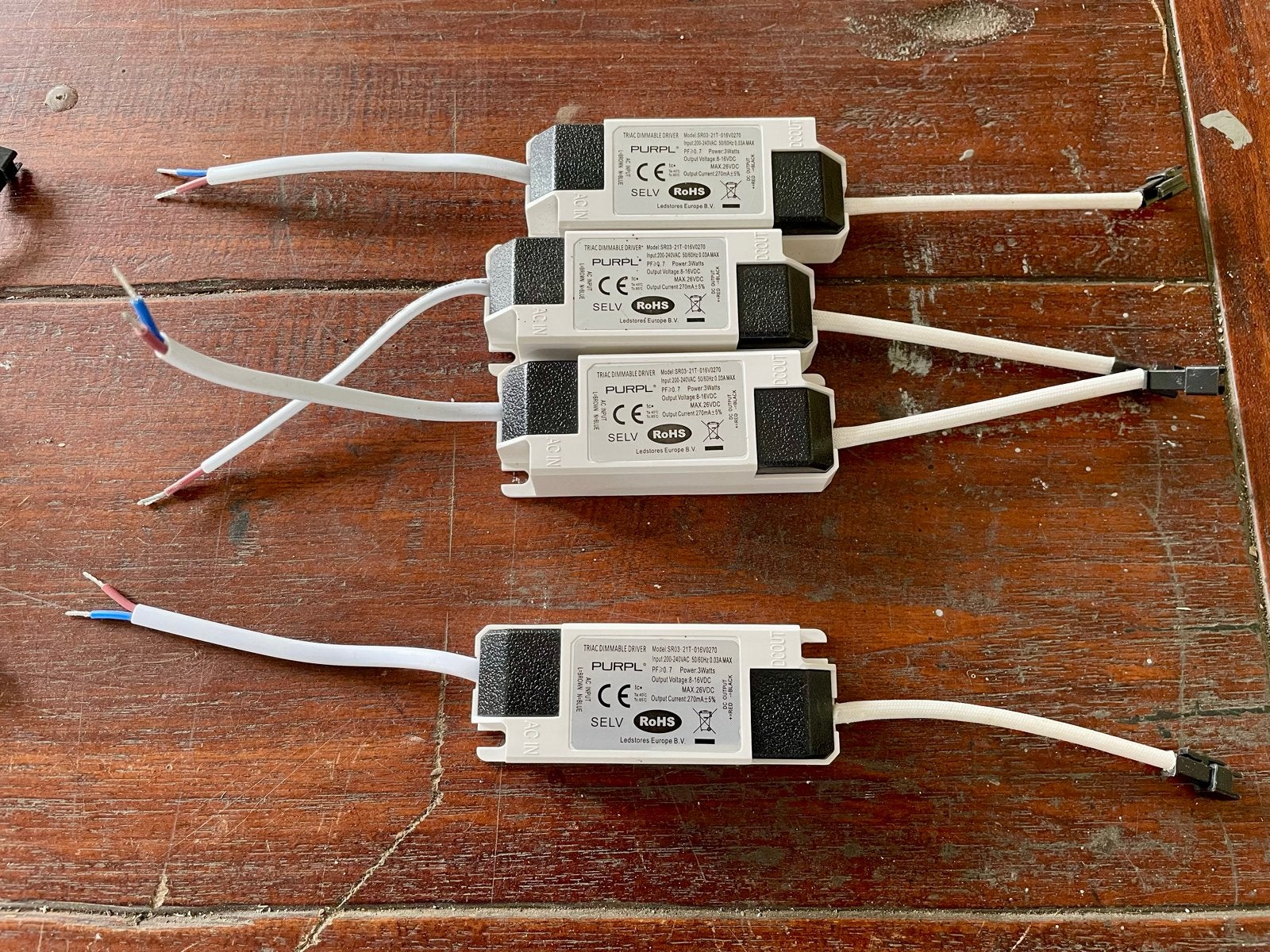 4x LED Drivers voor LED lampen - PURPL TRIAC Dimmable, Ophalen of Verzenden, Zo goed als nieuw, Overige merken, Overige typen