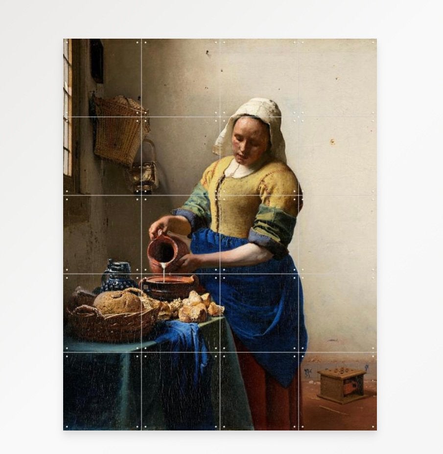 IXXI Het Melkmeisje - Johannes Vermeer (140x180cm), Ophalen of Verzenden